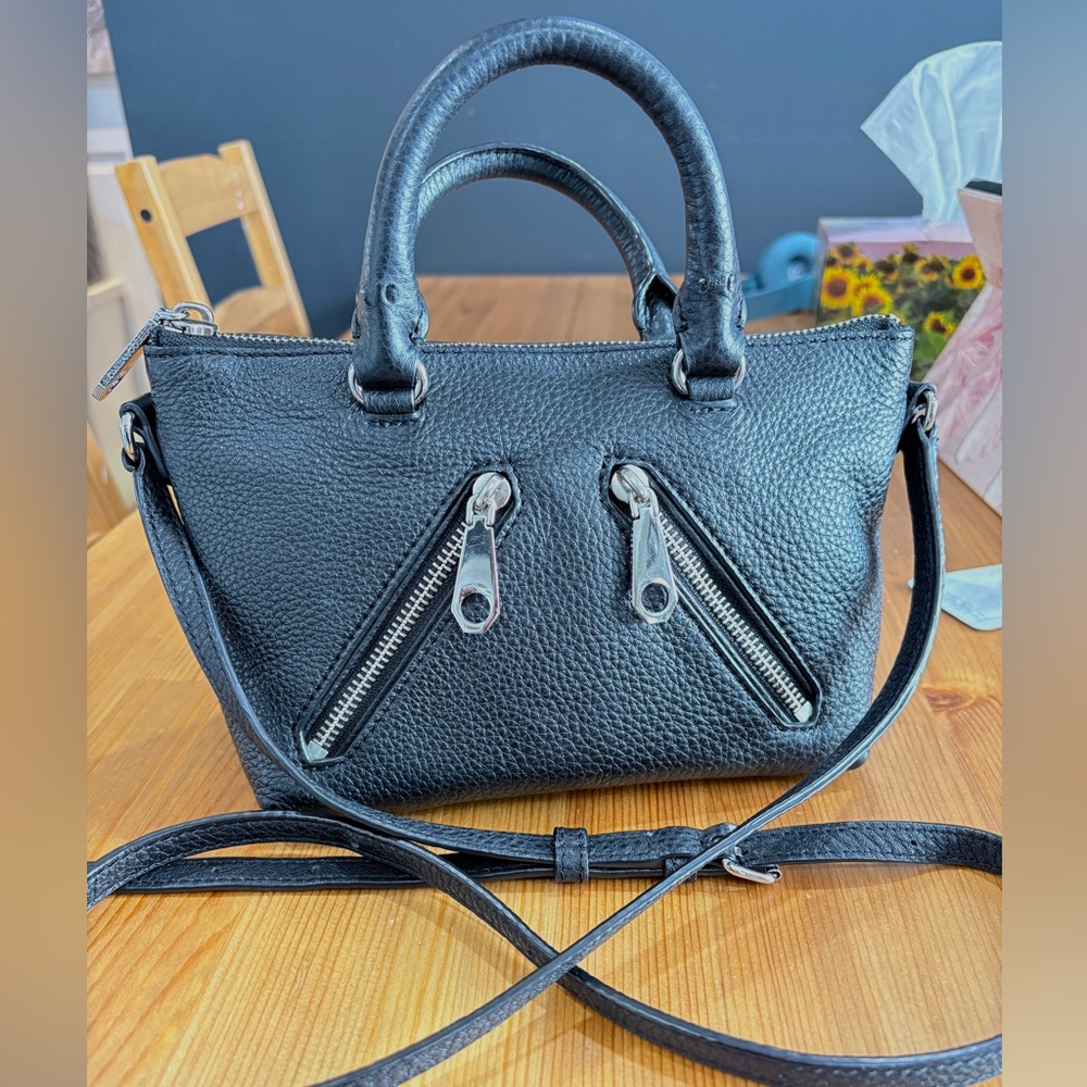 Rebecca Minkoff Black Leather Crossbody Satchel